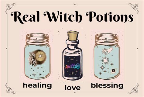 Creating mystical potions in wicca